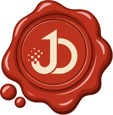 Jester Demi wax seal logo